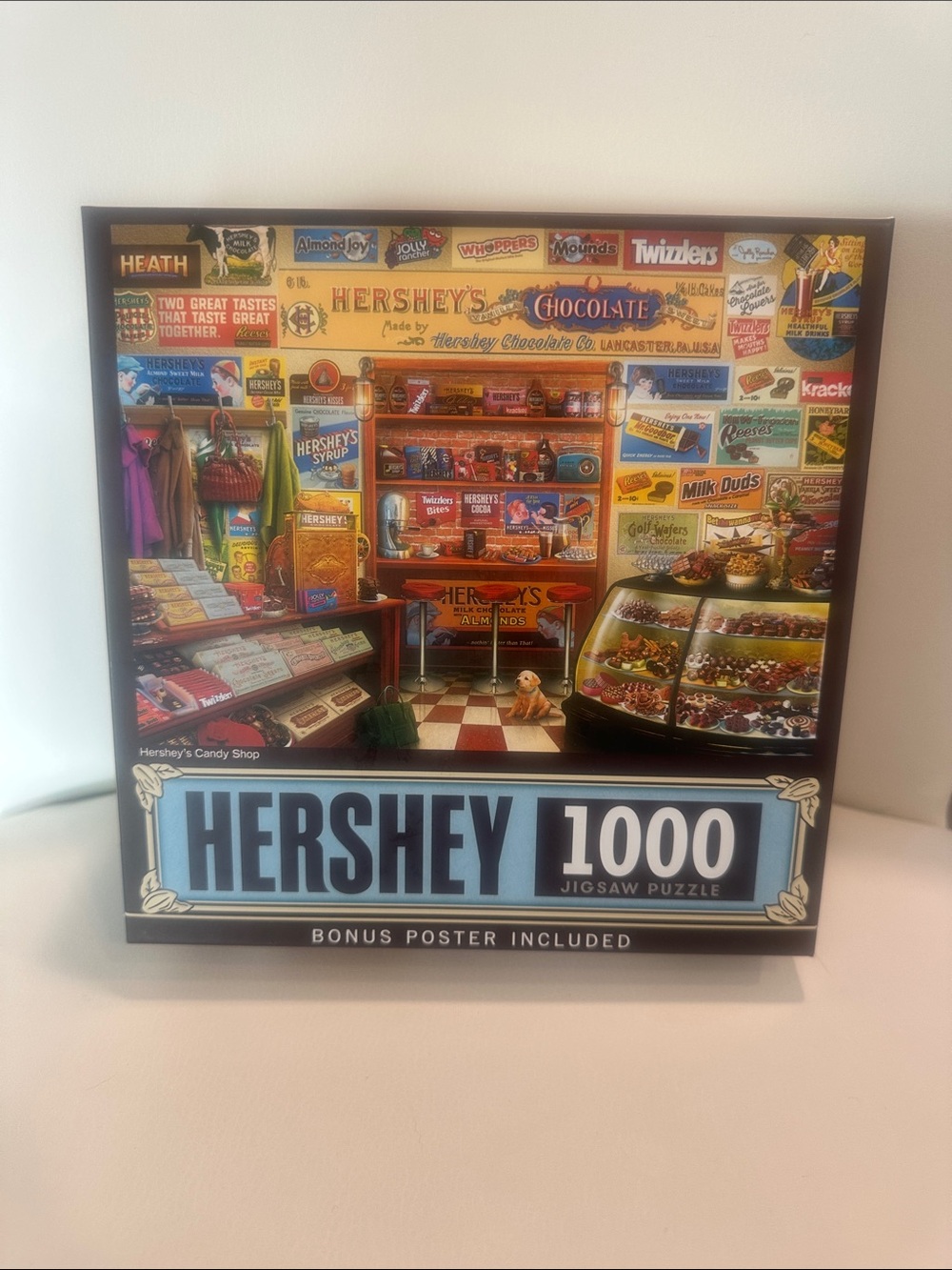 HERSHEY'S 1000-Piece Jigsaw Puzzle - Hershey Candy Shop (Blue)